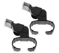 Hemobllo 2 Piezas Silbato Deportivo Abs con Anillo para Árbitros y Entrenadores Diseño Duradero y Compacto para Fútbol Baloncesto Senderismo y Deportes al Aire