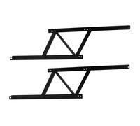 Hemobllo 2 piezas Soporte Elevador de Mesa con Bisagra de Bloqueo Resorte de Amortiguación Compatible con Mesas Plegables para Hogar y Oficina Color Negro