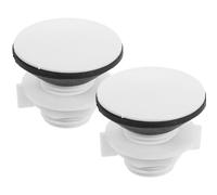 Hemobllo 2 Piezas TapóN De Tanque De Agua para Inodoro con Rosca Transparente TapóN De PláStico Compatible con Peceras Piscinas Cubos