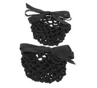 Hemobllo 2 Piezas Unidades de Redes para Cabello con Lazo Accesorios Elásticos y Cómodos para Moños Perfectos para Enfermeras Personal de Hotel Azafatas y Chicas Entornos Profesionales