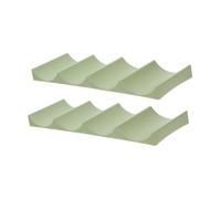 Hemobllo 2 Soportes para Botellas De Vino Tinto Organizador De Bebidas para Refrigerador Soporte para Latas Soporte para Botellas De Agua Organizador para Gabinete PP Verde