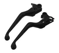 Hemobllo 2 Unidades Maneta de Freno y Embrague para Moto de Aluminio Negra | Plegable, Agarre Antideslizante, Compatible Pit Bike y Uso Diario o Offroad, Reduce Fatiga