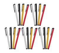 Hemobllo 20 Piezas Conjunto de Lápices Stylus para Pantallas Táctiles Bolígrafo Capacitivo para Tablet y Smartphone Alta Sensibilidad Diseño Ergonómico Negro Plateado Dorado Rojo