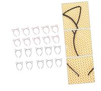 Hemobllo 20 piezas Diademas Orejas Gato Colores Accesorios Pelo Fiestas Cosplay Duraderas y Seguras