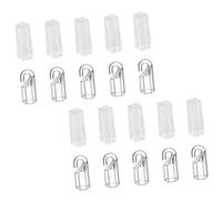 Hemobllo 20 Piezas Ganchos para Varillas de Persianas y Colgadores de Repuesto, Gancho de Plástico Transparente Diseño, Fácil Instalación y Durabilidad para Persianas el Hogar