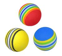 Hemobllo 20 Piezas Pelota de Práctica de Golf EVA Esponja Arcoíris | Suave y Flexible, Ligera para Golpeo de Aproximación, Uso en Interior, Paquete de Entrenamiento Color Aleatorio
