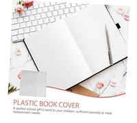 Hemobllo 20 piezas Protector Libros Transparente Adhesivo para Libros de y Cuadernos Escolar Funda Resistente Plástica para Estudiantes