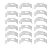 Hemobllo 20 Placas Fijas para Cortinas Verticales 38mm Metal Inoxidable Accesorios Reparación Cortinas para Hogar Oficina y Apartamentos