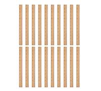 Hemobllo 20 Reglas de Madera de Doble Cara 30 CM para Dibujo Técnico y Carpintería Regla de Centímetros y Pulgadas Herramienta Multifuncional para Estudiantes y Mejoras del Hogar