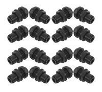 Hemobllo 20 Unidades Conector Rápido para Sistema de Riego por Goteo de Plástico Negro Riesgo de Obstrucción Adecuado para Jardinería y Riego a Gran Escala