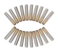 Hemobllo 20 Unidades Mecanismo de Bolígrafo Metálico 7,3mm Rosca Externa | Cobre, Escritura Suave y Retráctil, Instalación Fácil, para Oficina y Escuela, Cuerpo Acanalado