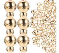 Hemobllo 200 piezas Abalorios de Metal Espaciadores para Hacer Pulseras y Collares DIY Cuentas Sueltas de Cobre Resistentes y Multifuncionales Accesorios para Creación de Joyería Artesanal