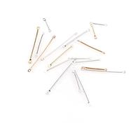 Hemobllo 200 piezas Accesorios para Joyería DIY Palitos de Conexión para Pendientes Plateados para Manualidades y Bisutería