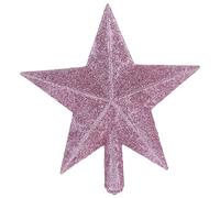 Hemobllo 20cm Tree Star Topper, Glittering Sparkle Star Ornament, Plastic Decoration for Xmas Tree, Home Decor