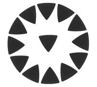 Hemobllo 20piezas Púas Guitarra Folk Triángulo Negro Antideslizante Abs Selección Para Guitarra Acústica Unidades