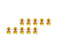 Hemobllo 20piezas Wool Felt DIY Bee Ornament For Hat Clothing Decoration Adorable Handmade Craft Supplies For Bee Day Party Creative Projects