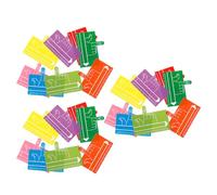 Hemobllo 24 Piezas Herramienta Dislexia y Rastreadores de Dedos para Lectura, 24 Marcadores Abs Coloridos y Resistentes al Agua, Diseñados para Uso en Entornos Escolares y Bibliotecas