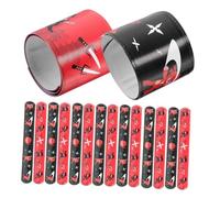 Hemobllo 24 piezas Pulseras Slap Ninja para Pulseras Decorativas con Bordes Redondeados Ligeras y Portátiles Favoritos para Fiestas Infantiles