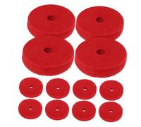 Hemobllo 24piezas Arandelas De Fieltro Para Platillos Fieltro De Doble Capa Reduce El Ruido Mejora La Del Sonido Accesorios De Repuesto Para Soporte De Platillos