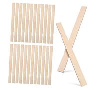 Hemobllo 25 piezas Agitadores de Madera Pzs Palitos Resistentes para Pintura Manualidades Mezclas DIY Multiusos Suaves y Duraderos