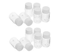 Hemobllo 25 Piezas Frascos de Muestra Transparentes con Tapa de Rosca Hermética Organizador Pequeño Reutilizable para Pastillas Polvo y Líquidos Práctico Envase Portátil para Medicinas y