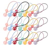 Hemobllo 28 Piezas Coleteros Elásticos para Niña Doble Bola, Cintas Pelo Coloridas y Resistentes, Accesorios para Peinados Diarios y Fiestas, Cuerda Cabello Multicolor Color Aleatorio