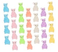 Hemobllo 28 Piezas Glow In The Dark Resin Rabbits For Table Decor For Fairy Gardens and Home Decoration
