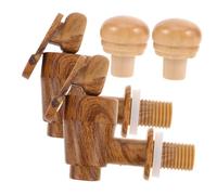 Hemobllo 2juegos Grifo y Tapón De Vino Unidades Kit De Repuesto Sellado Hermético Grifo para Cubo De Vino Accesorio para Barril De Cerveza