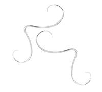 Hemobllo 2piezas Adornos Nariz Anillo de Tabique Delicado Anillo de Nariz Bigote Acero Inoxidable para Perforación de Cartílago para Hombres y Mujeres Uso Diario