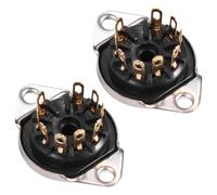 Hemobllo 2piezas Base para Tubo de Pines para Amplificador de Guitarra Soporte de Montaje con Chapado Accesorio Eléctrico para Amplificador Portátil de Negro Dorado
