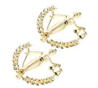 Hemobllo 2piezas Broche Diosa Pin de Solapa de Abogado Dorado Conjunto de Joyería para Traje de Hombre Delicado Retrato de Dama Accesorio para Vestido