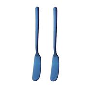 Hemobllo 2Piezas Cuchillo Inoxidable para Untar y Queso de Utensilios de Cocina Azul para Crema y Decoración de Pasteles