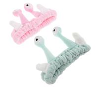 Hemobllo 2piezas Diadema De Caracol Linda Cuidado Diademas De Animales Elásticas Cabello Accesorio Para Spa y Maquillaje Para Niñas