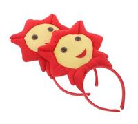 Hemobllo 2piezas Diadema de Girasol Hippie Banda Cabello de Girasol Tocado de Flores Guirnalda de Girasoles Accesorios Divertidos para Fiestas de Baile Decoración para Color Vibrante