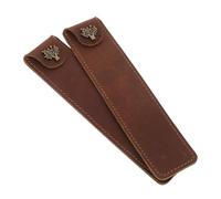 Hemobllo 2piezas Estuche de Cuero para Lápices Vintage de Piel de Vaca Organizador Pequeño Portátil Funda para Lápices para Uso Diario el Escritorio o Viaje