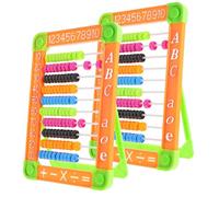 Hemobllo 2piezas Juguetes De Ábaco De Plástico para Aprendizaje y Cálculo Ábaco Aritmético De Plástico Actividades Educativas Casa o Escuela