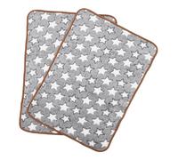 Hemobllo 2piezas para Colchoneta Lavable Diseño De Estrellas para y Gatos Acolchada y Cálida para Interior