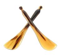 Hemobllo 2piezas Plumas de Masaje de Acupresión y Tabla Raspadora de Guasha de Cuerno de Buey, Multifuncionales para Cuidado Spa y Masaje Facial Profesional