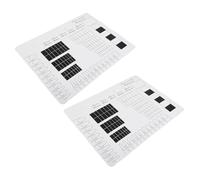 Hemobllo 2piezas Tapete de Mesa para Practicar Uñas de Tapete de Silicona para Entrenamiento de Manicura Reposamanos Paleta de Colores Desmontable Espacio de Trabajo del Artista