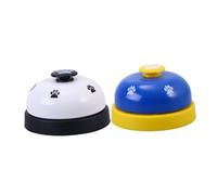 Hemobllo 2piezas Timbres De Entrenamiento para Mascotas Diseño De Huellas para Comunicación Efectiva De Perros y Gatos Blanco y Negro