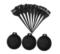 Hemobllo 3 Juegos Kit de Herramientas para Teñir Cabello Portátil con Cuenco Plegable y Peine Set para Mezcla y Aplicación Uniforme para Uso Casa y Salón