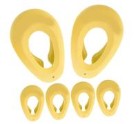 Hemobllo 3 pares Cubiertas de Oído de Silicona para Teñido de Cabello de Reutilizables para Protección Proceso de Coloración Color Amarillo Protección contra y Ruido