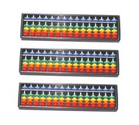 Hemobllo 3 Piezas Ábaco Educativo Portátil Dígitos Unidades Herramienta Matemática para Cuentas Multicolores Cálculo Aritmético Desarrollo Cerebral y Aprendizaje Mental Infantil
