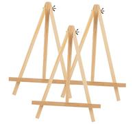 Hemobllo 3 piezas Caballetes de Madera Plegables para Soporte para Pintura y Exhibición Artística Trípode Ligero y Portátil para Lienzos Pequeños y Fotos