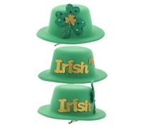 Hemobllo 3 Piezas Clips el Cabello con Sombrero Verde Mujeres Accesorios de San Clips Decorativos el Cabello y Cómodo Celebraciones