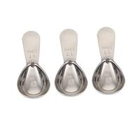 Hemobllo 3 piezas Cucharas Medidoras Inoxidable para Café Especias Uso Seguro Cocina y Repostería