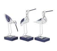 Hemobllo 3 Piezas de Aves Marinas de Madera Estilo Mediterráneo Decoración Artesanal para Hogar y Oficina Accesorios para Fotos Adornos Naturales para Sala de Estar y Comedor