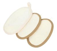 Hemobllo 3 piezas Esponjas de Baño de Loofah de Exfoliantes para Ducha para Limpieza Corporal Esponja de Color Beige y de Color Café Diseño y