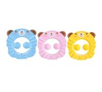 Hemobllo 3 Piezas Gorro de Ducha Seguro para Niño Niña, Gorro de Champú para Ñiño Protección para Oídos, Ojos y Boca, Diseño Ajustable y Fácil de Limpiar