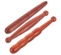 Hemobllo 3 piezas Herramientas de Masaje de Madera Masajeadores de Acupresión para Cuerpo Pies y Manos Alivia Tensión y Protege Dedos